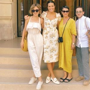 Madewell ruffle jumpsuit onesie coverall